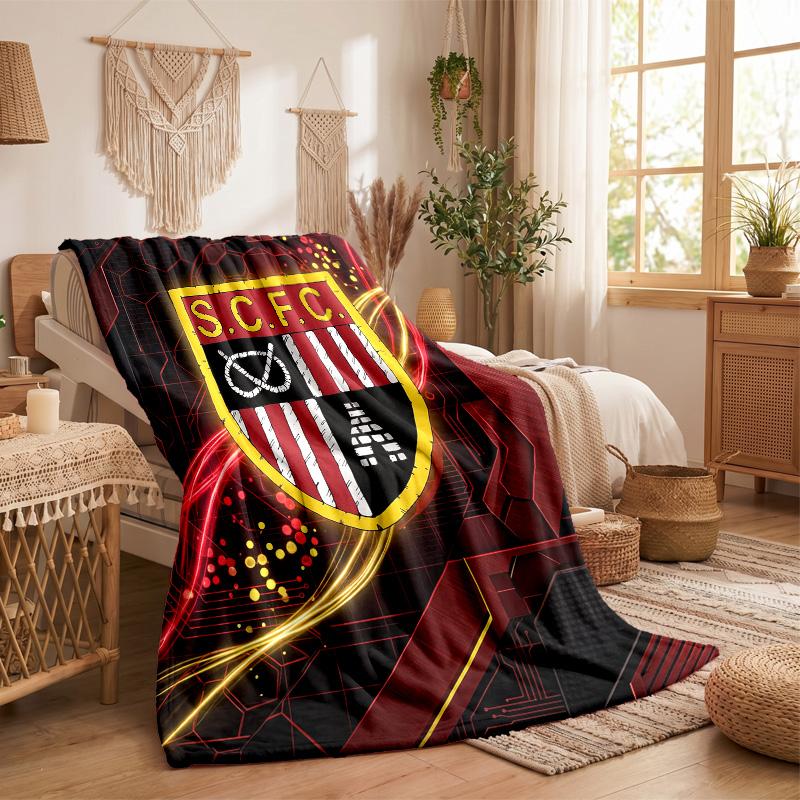 Stoke City Football Print Flannel Blanket Soft Warm Sofa Bed Throw Blanket For Home Office Bedroom
