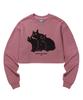 VIDEO JOCKEY Ko Young-Hee Family Crop Sweatshirt [Pink]