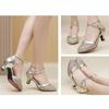 Waltz Modern Ballroom Dancing Shoes Women Close Toe Tango Salsa Latin Dance Shoes Heel 5.5cm