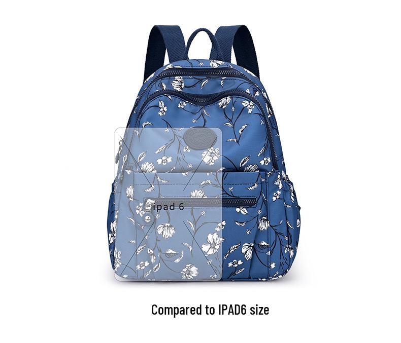 Korean Fashion Nylon Backpack for Middle-Aged & Elderly Women - Casual, Small, Travel-Friendly
