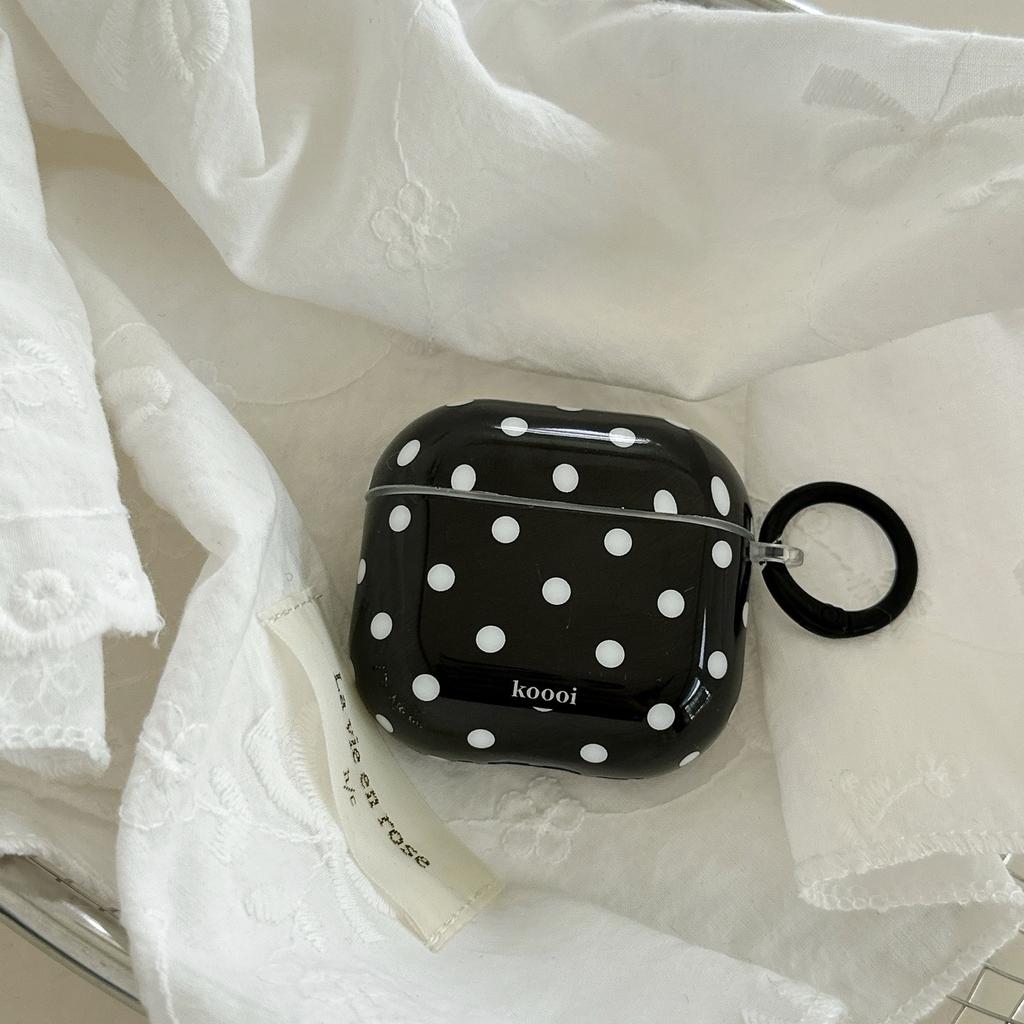 Koreanische schwarze Polka Dots für Airpodspro1 Kopfhörerhülle kabellose Bluetooth-Hülle 1. Generation pro1