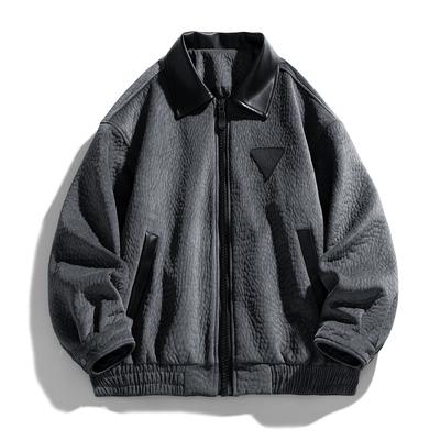 Spring and Autumn Collar Jacket Men's Loose Versatile Coat