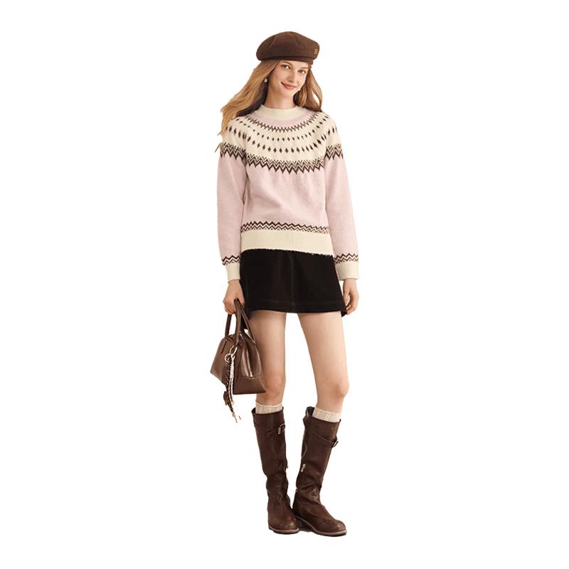 Женский свитер Xiangying с узором Fair Isle S