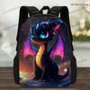 1pc Luminous Dragon Backpack - Large Capacity Lightweight School Bag with Adjustable Straps, Vibrant 2D Flat Print, Zipper Closu