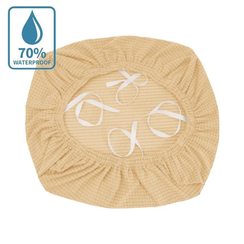 

Водоотталкивающая эластичная подушка Чехол для стула Универсальный чехол для подушки с ремнями для стула Без спинки Чехол для сиденья Домашний текстиль 1pc