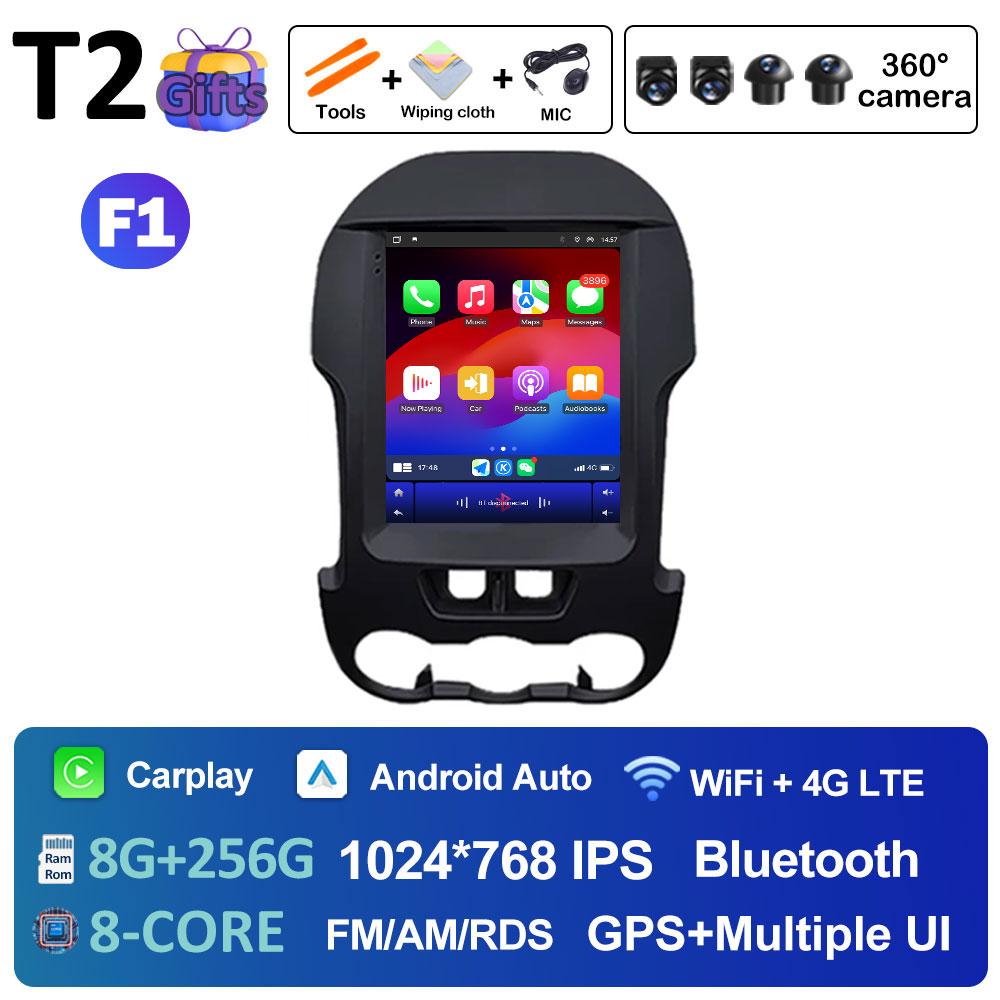 Intelligent System Wireless Carplay For Ford Ranger 2012 2013 2014 2015 Bluetooth Autoradio Cooling fan Touch Screen 4G No 2 din