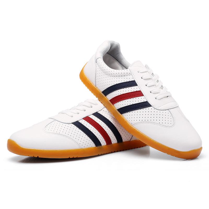 

Мужская и женская сетчатая нескользящая и износостойкая повседневная обувь, низкие спортивные туфли с мягкой подошвой, кожаные туфли для тхэквондо и тайцзи 45