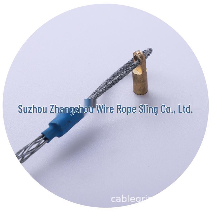 Miniature Precision Steel Wire Rope Traction Net Sleeve - Hot-Dip Galvanized Pull Wire Cable Tool