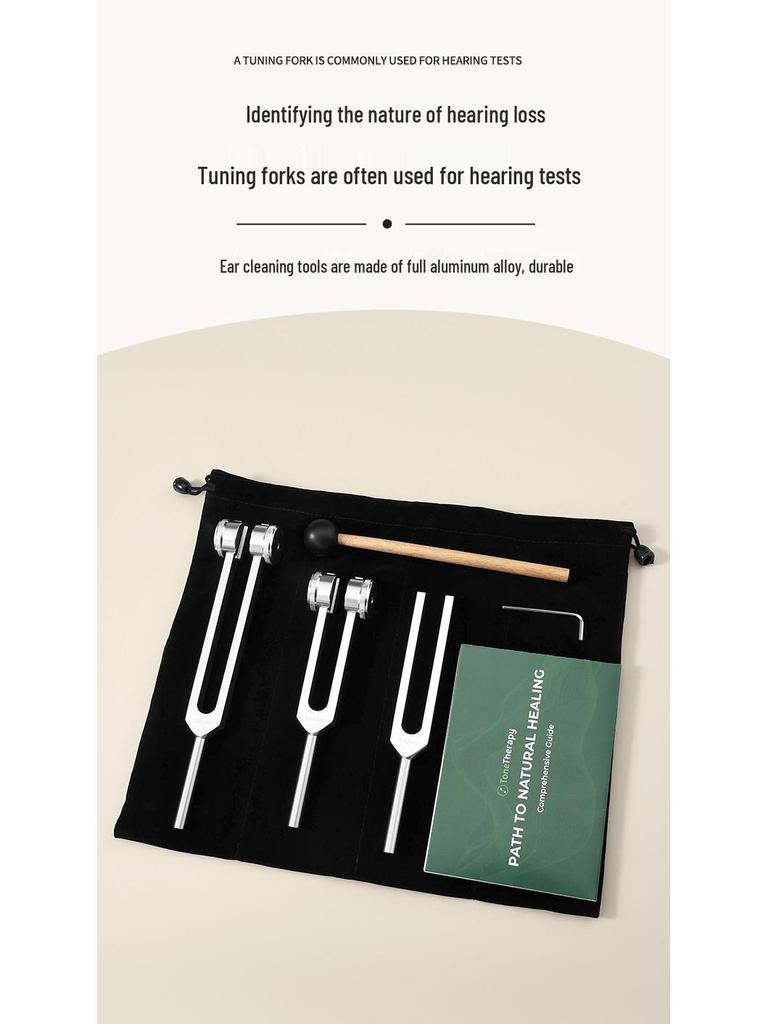 Aluminum Alloy Tuning Fork - Sleep Aid, Yoga, Ear Cleaning, Rattle 