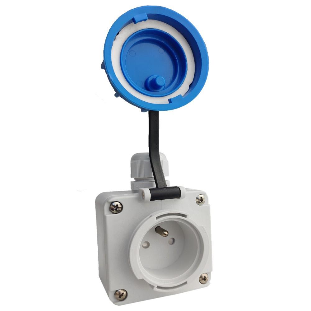 Rūpnieciskā virsapmetuma ligzda 16A 230V Ip68