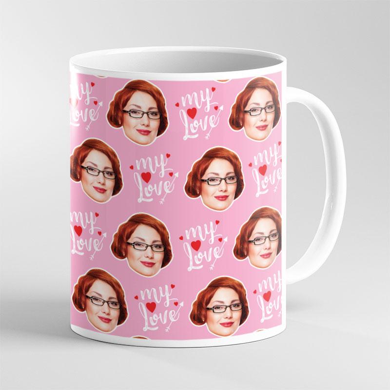 Custom Faces Coffee Mug Photo Text Ceramic Cups Creative Cup Cute Mugs Personalized Gifts for Her Women Mother Nordic Tea Cups