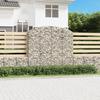 VidaXL Arched Gabion Basket Gabion Cage Gabion Wall Stone Basket Gabion for Stone Garden Patio Exterior 153479