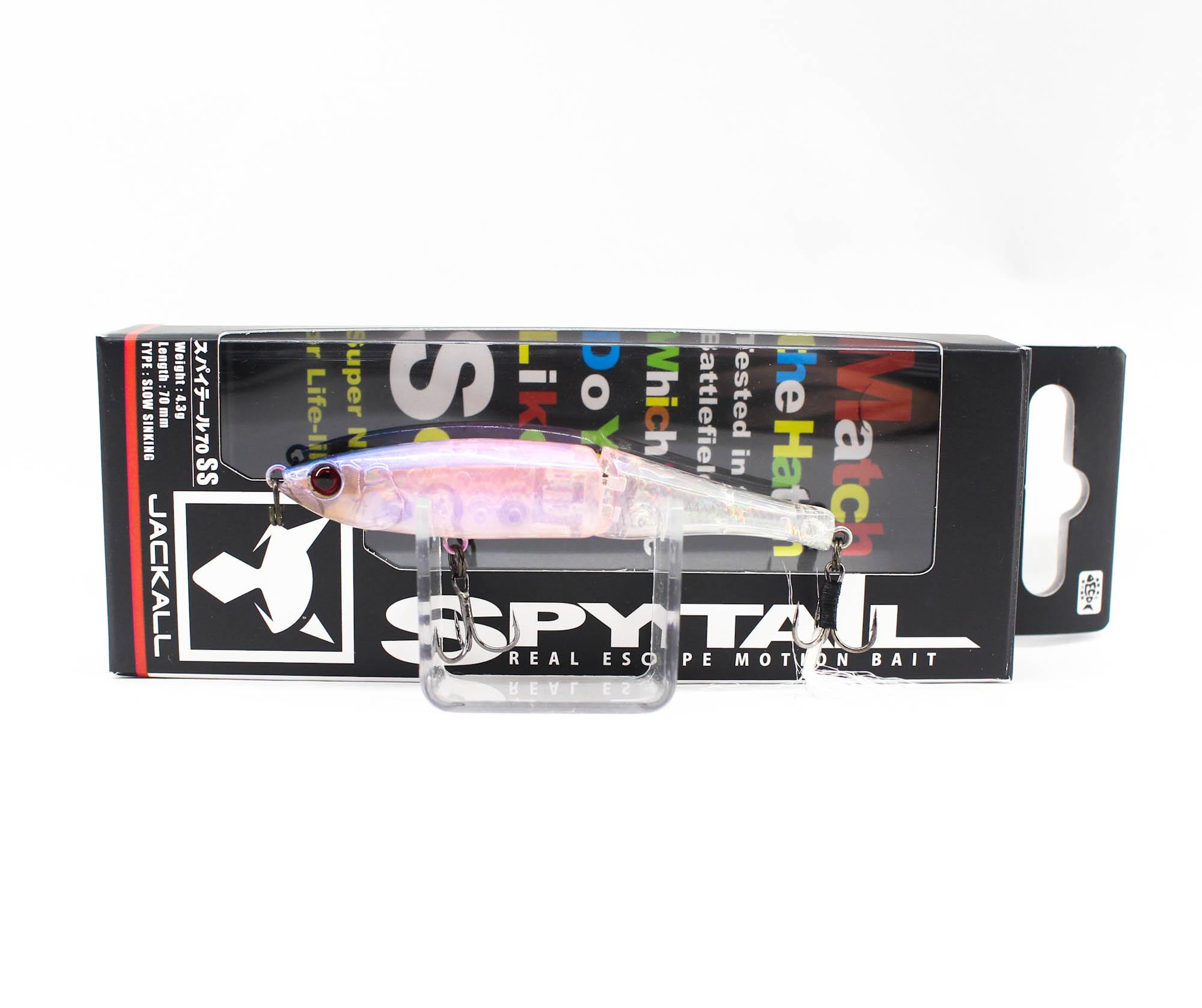 

Jackall Spytail 70 SS Тонущая Приманка CT Прозрачный Розовый (9609)