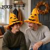 Comfortable Breathable Festival Hat Halloween Pumpkin for Kids Adults, Funny Plush Store Window Decor Witch Party Costume, Cosplay, Stage Performances