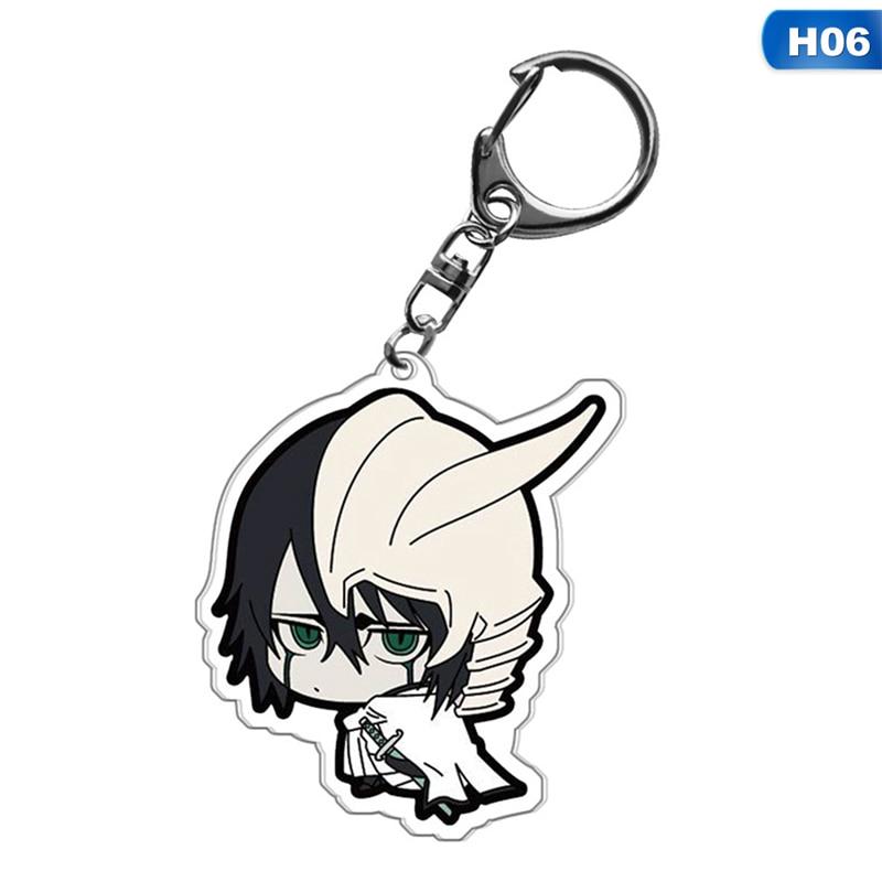 Bleach Anime Acryl Schlüsselanhänger Kurosaki Ichigo Kuchiki Rukia Byakuya Grimmjow Jeagerjaques