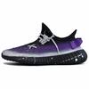 Originals Yeezy Boost 350 V2 Casual Shoes Unisex Low Top Black/Purple HQ4540(Team96-)