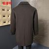 Hengyuanxiang Men's 100% Merino Wool Double-Faced Overcoat