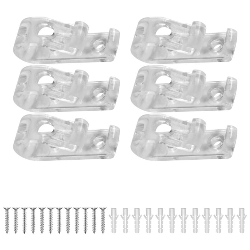 Roller Shade Safety Chain and Cord Guide Fixation Hook Blind Cord Holder Clear Clip for Bead Chain for Roller Blind