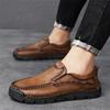 Genuine Leather Men Casual Shoes Loafers Sneakers New Comfortable Flat Handmade Retro Leisure Shoes Men Shoes Size 46