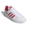 Adidas Neo Grand Court Comfortable Durable Low-Top Sneakers Women Sneakers White Red GZ4646