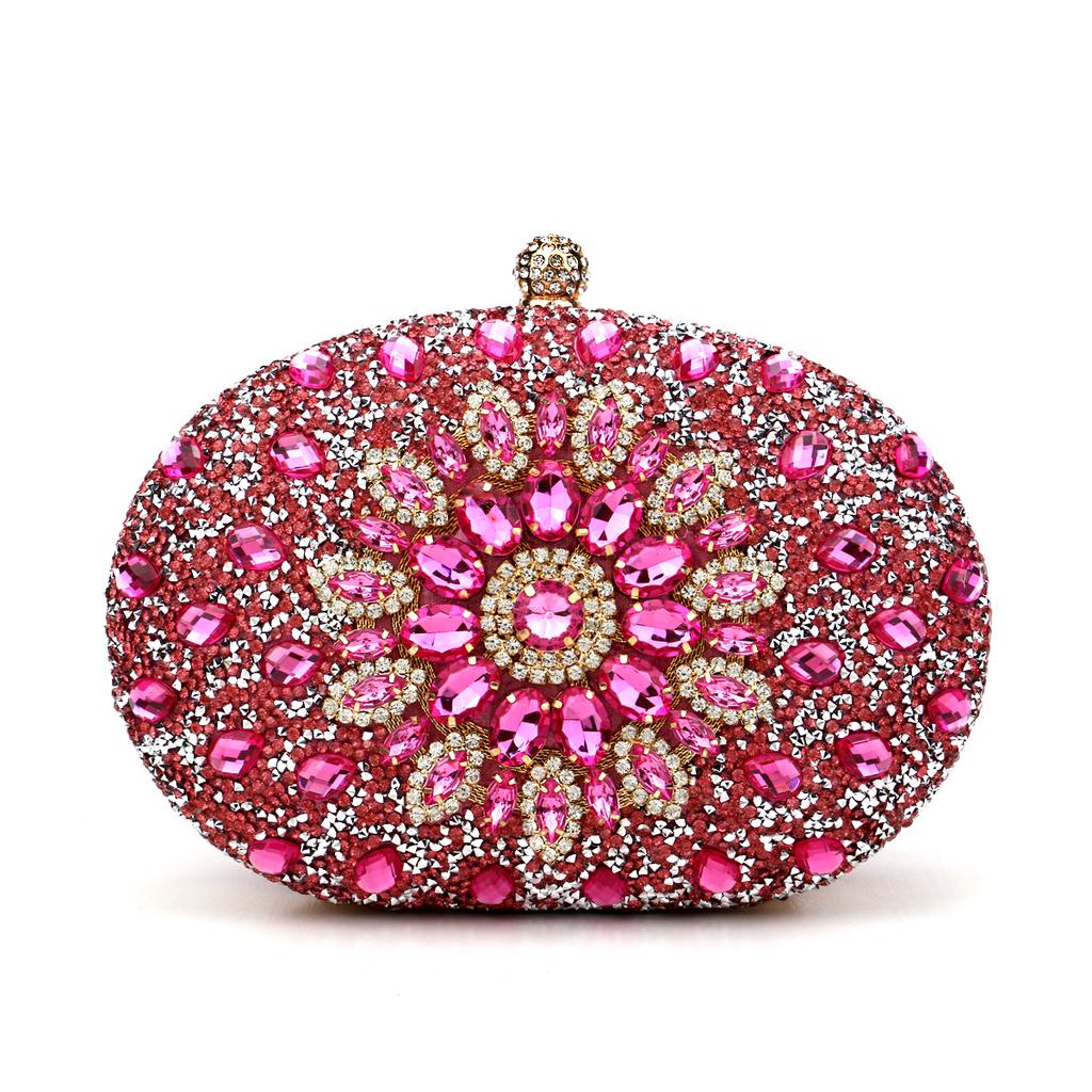 Diamond Women Luxury Clutch Evening Bag Wedding Crystal Ladies Cell Phone Pocket Purse Female Wallet for Party Quality Gift