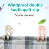4 Pcs/Set Clips Plastic Thicken Great Spring Anti-slip Serrated Edge High Friction Clothing Clip for Home