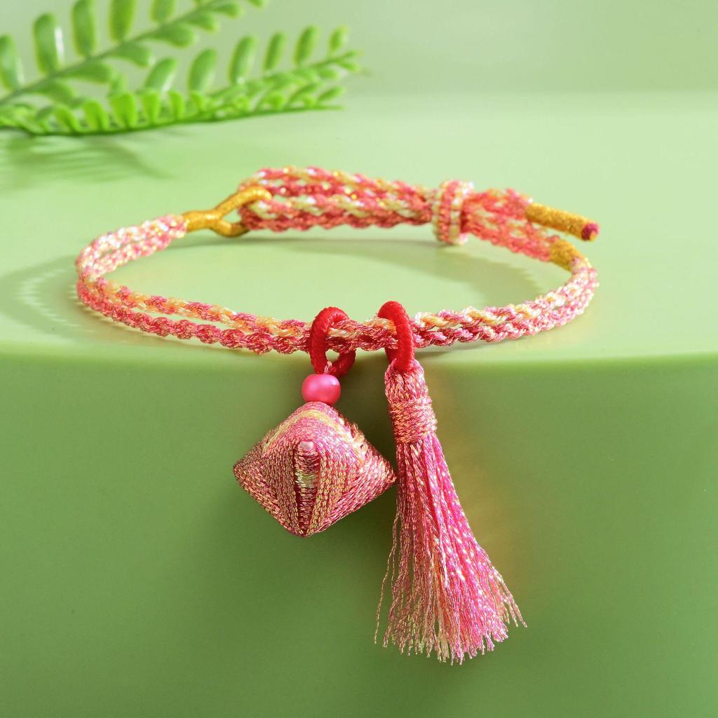 Iridescent Tassel Dragon Boat Festival Bracelet – Handmade Five-Color Ethnic Style Jewelry Gift