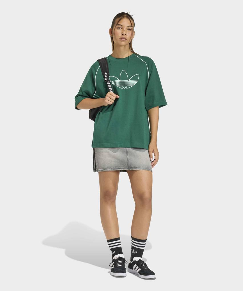 adidas 3-Stripe Denim Skirt - Washed Grey Denim / Kd2925