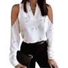 JPNTKY Women's Fashion Casual Autumn Winter Long Sleeve V-Neck Blouses & Shirts