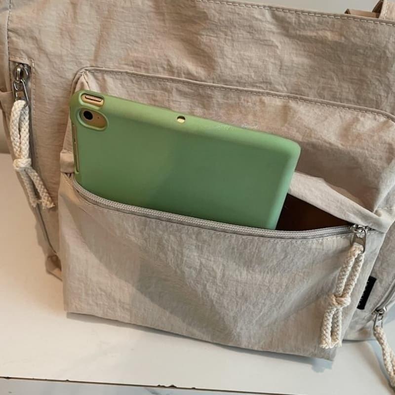 Drawstring Large Capacity Tote Bag Women's Versatile Shoulder Bag