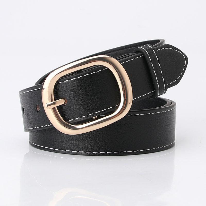 European and American fashion women's jeans belt casual simple women's belt Korean version dress decorative belt