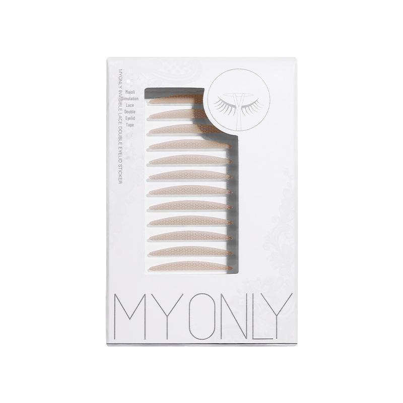 Maioli Natural Invisible Double Eyelid Stickers - Traceless, Slim Lace Design for Swollen Eyes