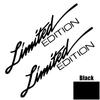 1 Pair 16cm Long LIMITED EDITION Reflective Car Stickers Motorcycle Moto Body Helmet Windshield Accessories Decals For BMW Honda
