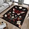 1pc Butterfly Flowers Carpet Anti Slip Polyester Floor Mat for office.Bedroom