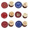 6Pcs Christmas Themed Stamp Head for Wedding Invitations Christmas Card Envelope Decoration Embossed Sealing Stamp
