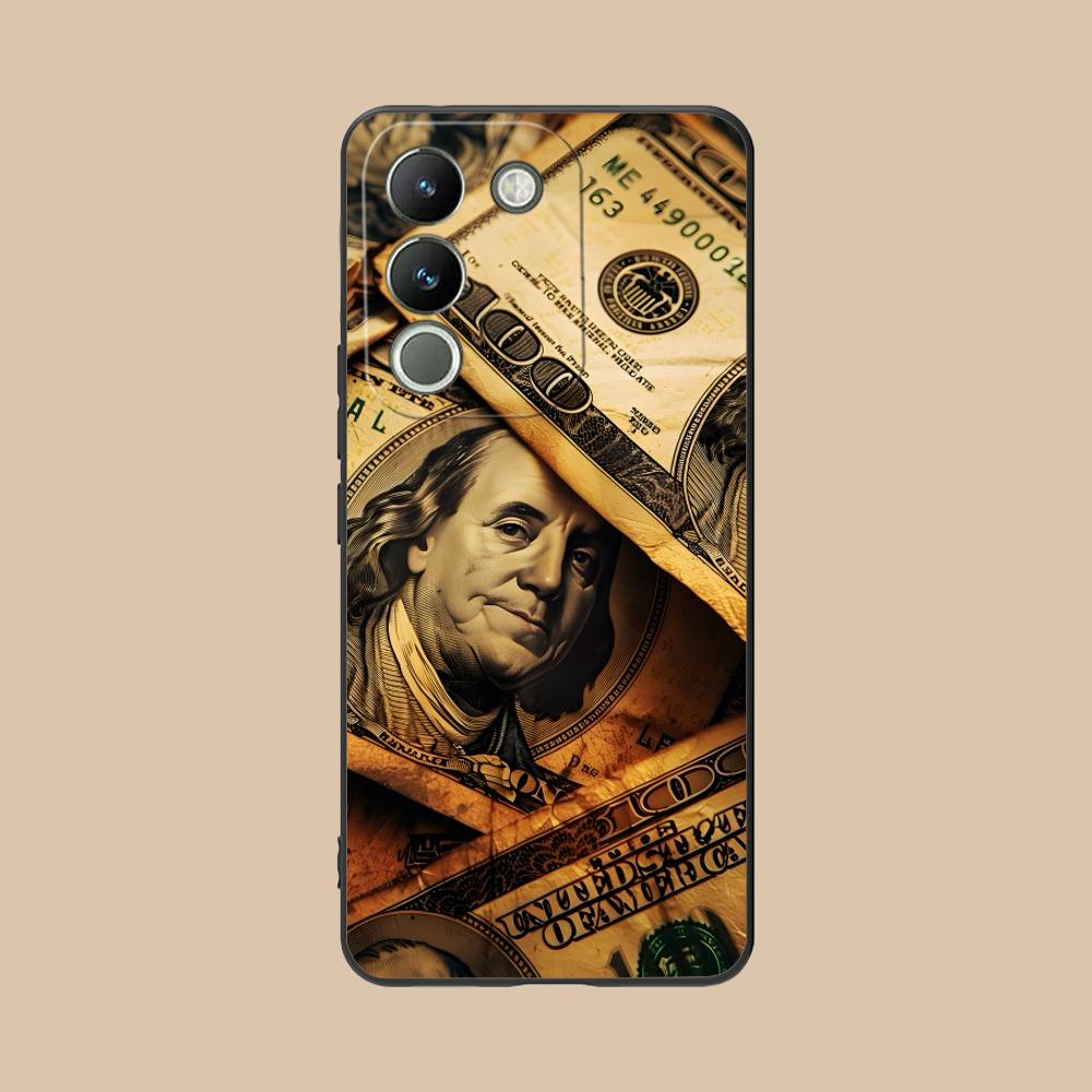 

USD Dollar Matte TPU Mobile Phone Case for VIVO V60 V50 V40 V30 V29 V27 V25 V23 Pro Lite 5G Colorful Printing Cover vivo V23e