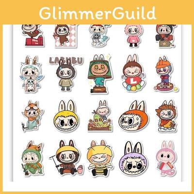 80 Cute Labubu Cartoon Stickers For Scrapbooking And Decorative Journals