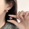 Chic 3D Mango Star Earrings: Stylish, Versatile & Unique Ear Cuffs for Women
