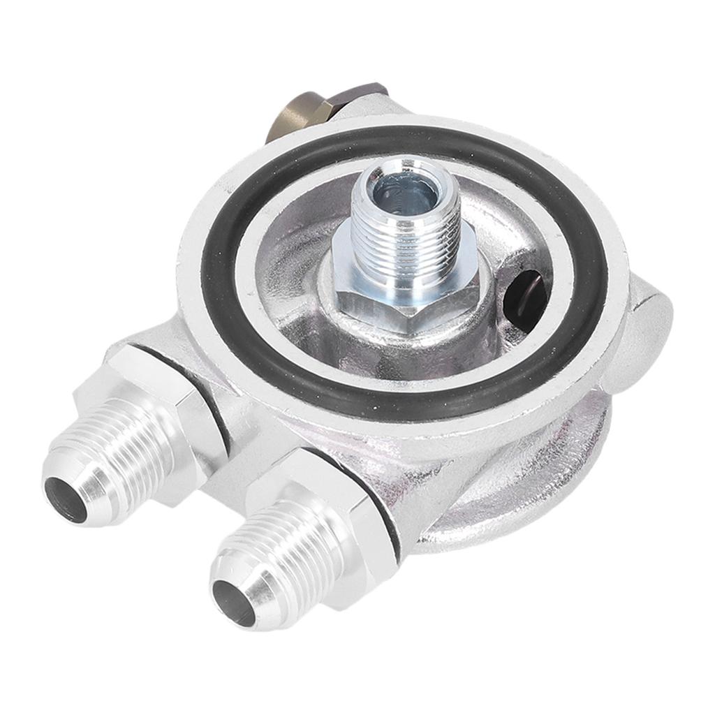 Set Adattatore Termostato Piastra Sandwich Filtro Raffreddatore Olio Raccordo AN10 M18x1.5mm Universale per Auto
