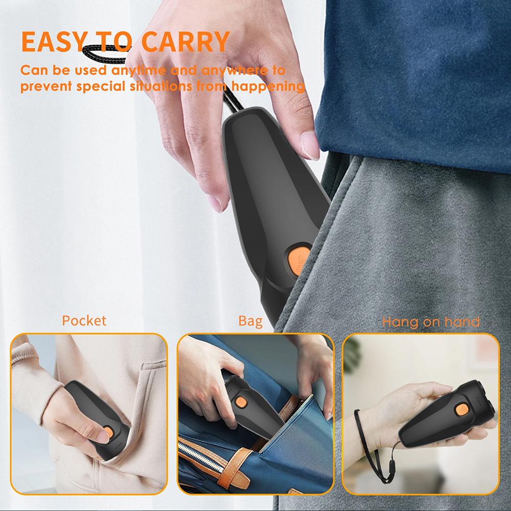 Dog Barking Control Device Ultra-Sonic Anti-Barking Deterrent with LED Light Rechargeable Portable Dog Barking Silencers