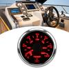 52mm Water Temperature Gauge 7 Colors Backlight IP67 Waterproof 1600‑22 Ohm  Pointer Indication Meter for Boats RVs