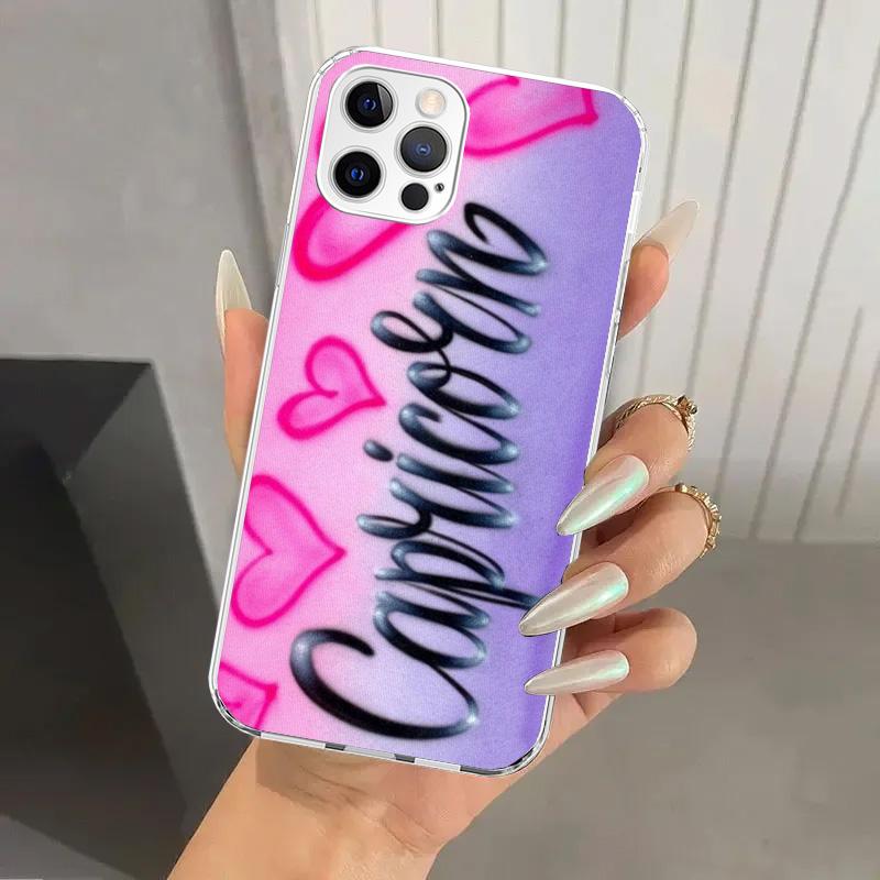 Aries Leo Libra Pisces Virgo Capricorn Phone Case for Iphone 17 Air 16 15 Plus 14 13 Mini 12 11 Pro Max 16E 7 8 SE 2020 Soft Fun