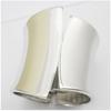1PCS Wide Asymmetric Indian Style Cuff Bangle Polished Silver Color Alloy Irregular Jewelry