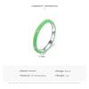 Modian 925 Sterling Silver 4-barevné smaltované prsteny pro ženy Muži Romantické páry prsteny Snubní prsteny Šperky