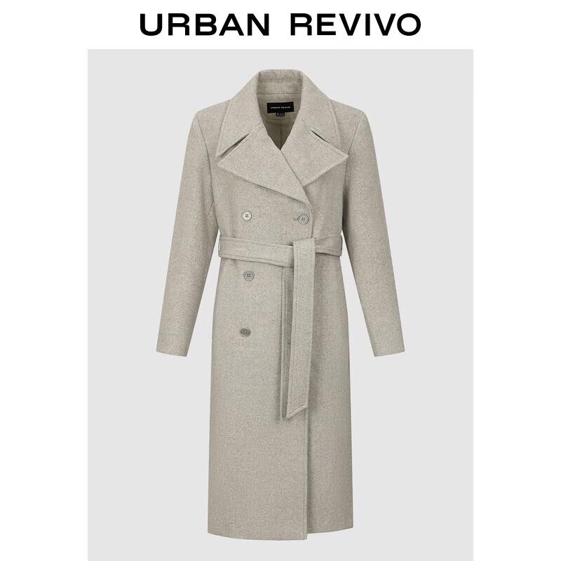 

UR Women s Double-Breasted Belted Winter Coat XS
