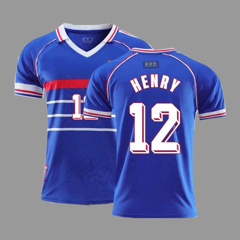 Frankreich Argentinien Deutschland Brasilien Nationalmannschaft Retro Trikot Fußballtrikot Klassisch Nostalgische Replik Thailändisches Trikot