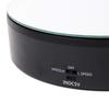 R-STYLE 4kg Weight Capacity, 20cm Diameter, 360-Degree Mirror Turntable, Electric Turntable with Battery and USB Power Supply, Low Power Consumption,