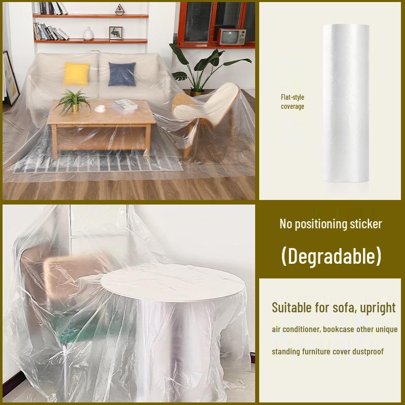 Disposable Dustproof Plastic Furniture Cover for Renovation