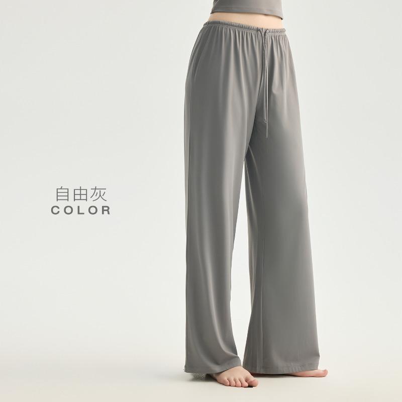 Yoga wide-leg pants women's drape loose and thin fitness trousers running training trousers Pilates sports maternity trousers