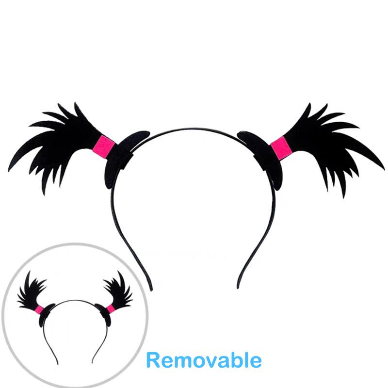 

Забавный парик, косичка, обруч для волос, мультяшные косички, повязка на голову для девочек, женские повязки для макияжа, головные уборы для косплея и вечеринок A7